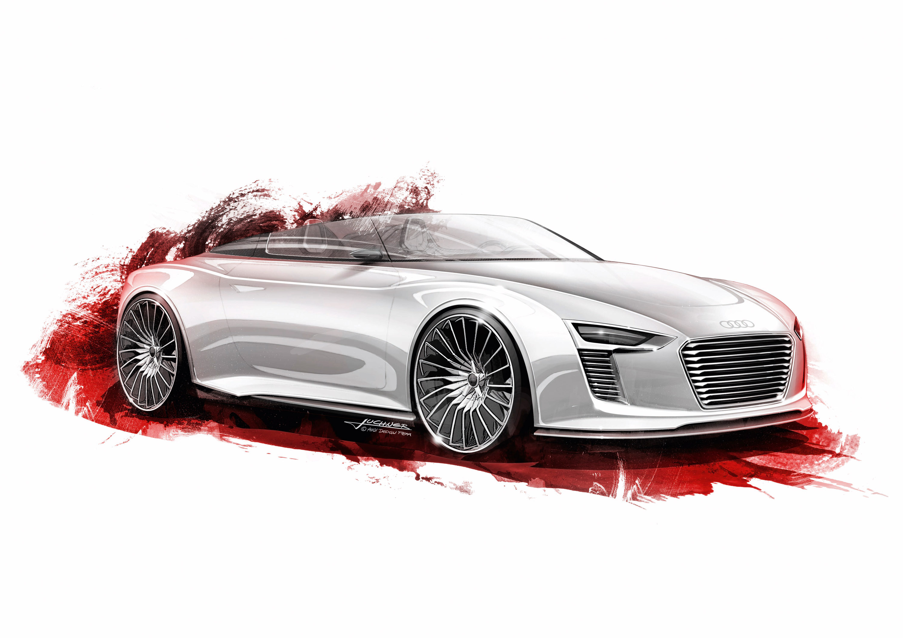 Audi e-tron Spyder sketches