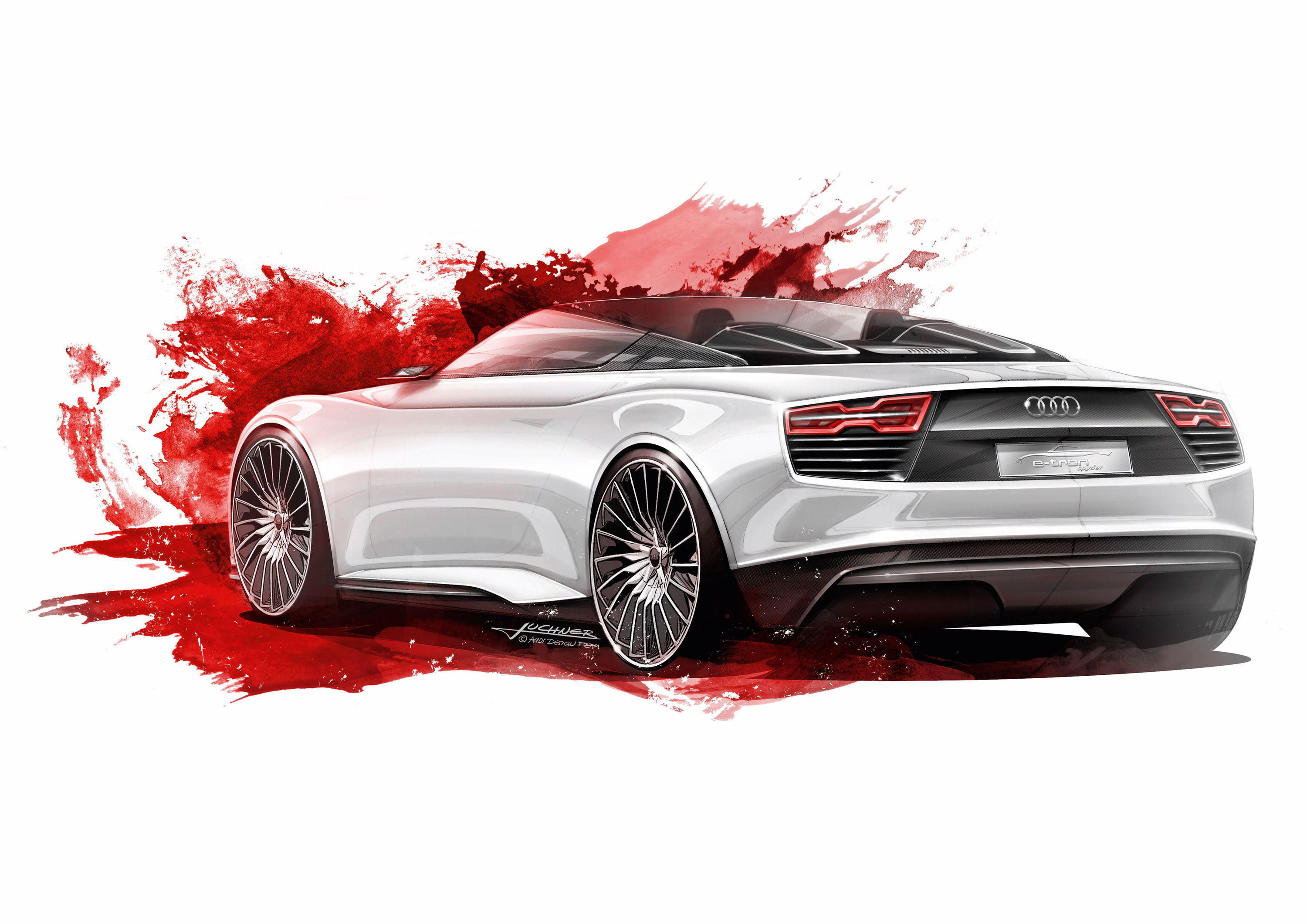 Audi e-tron Spyder sketches