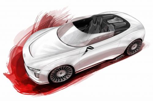 Audi e-tron Spyder sketches (2010) - picture 1 of 8