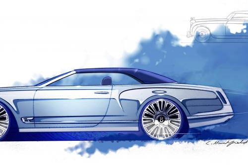 Bentley Mulsanne Convertible Concept Sketches (2012) - picture 1 of 4