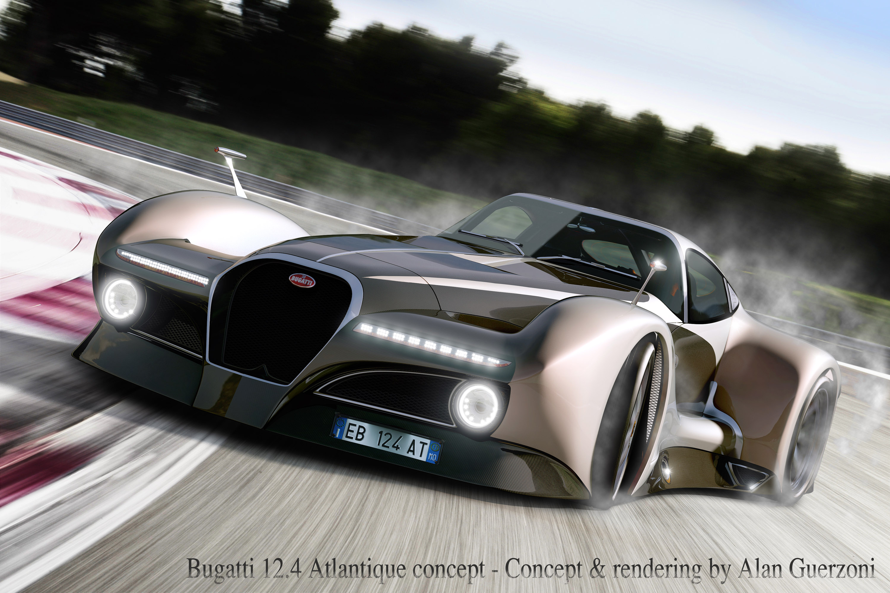 Bugatti 12.4 Atlantique Grand Sport Concept by Alan Guerzoni