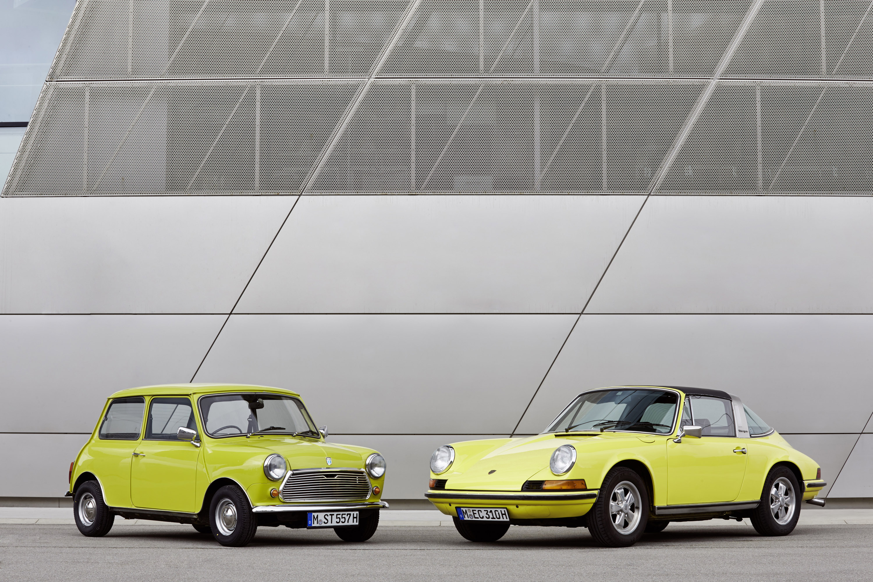 Classic MINI and Porsche 911