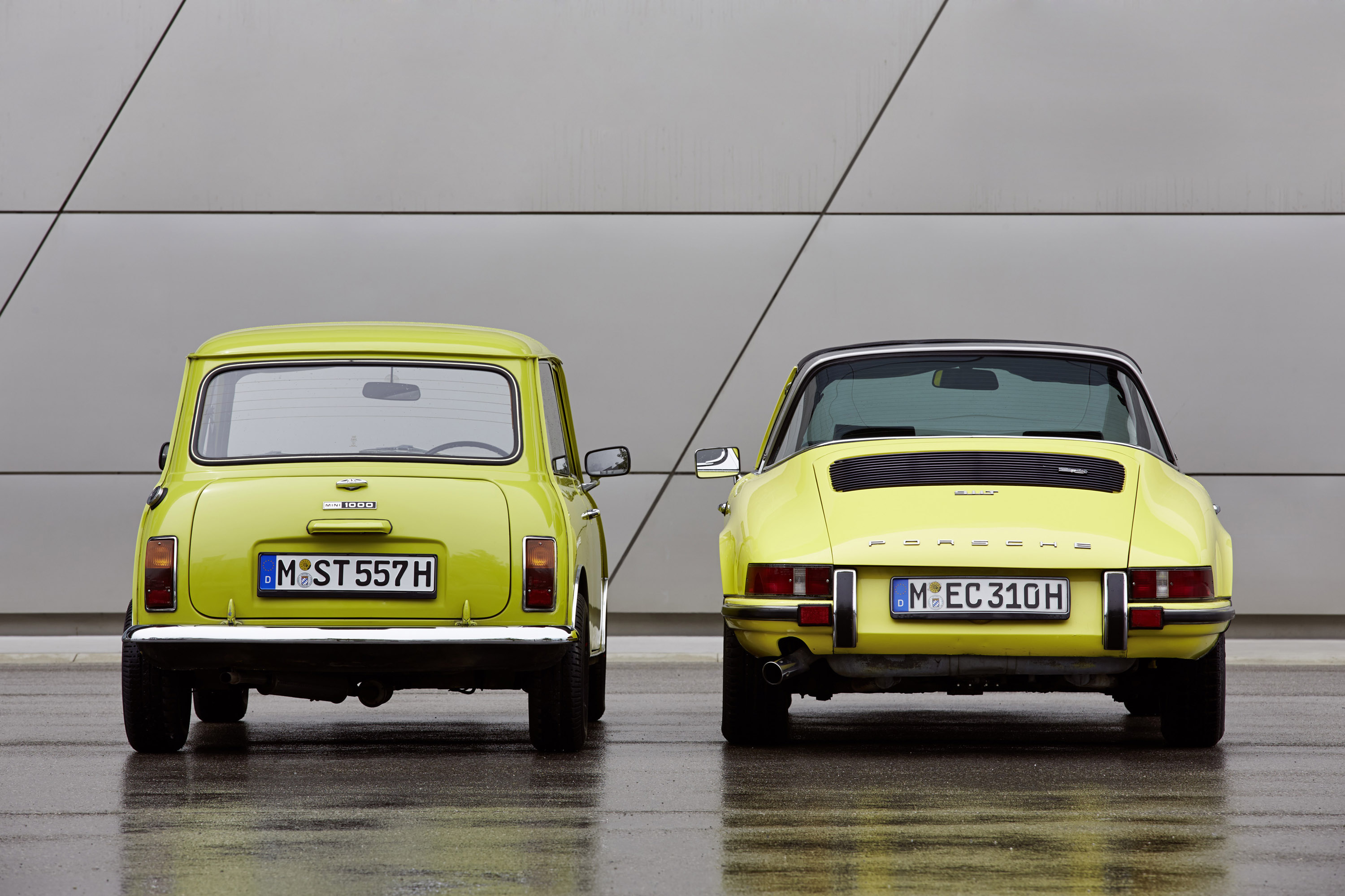 Classic MINI and Porsche 911