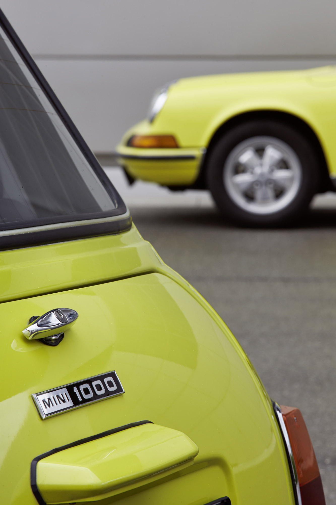 Classic MINI and Porsche 911