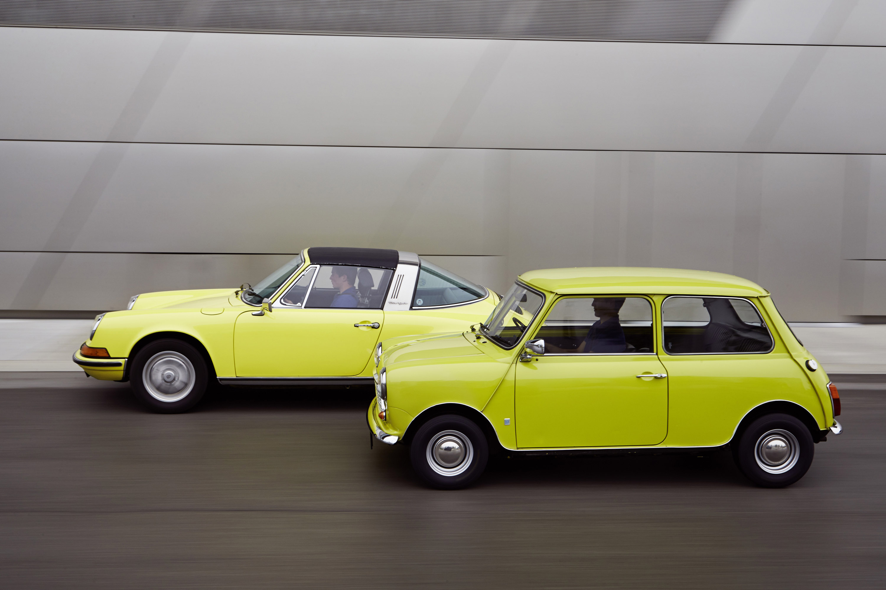 Classic MINI and Porsche 911