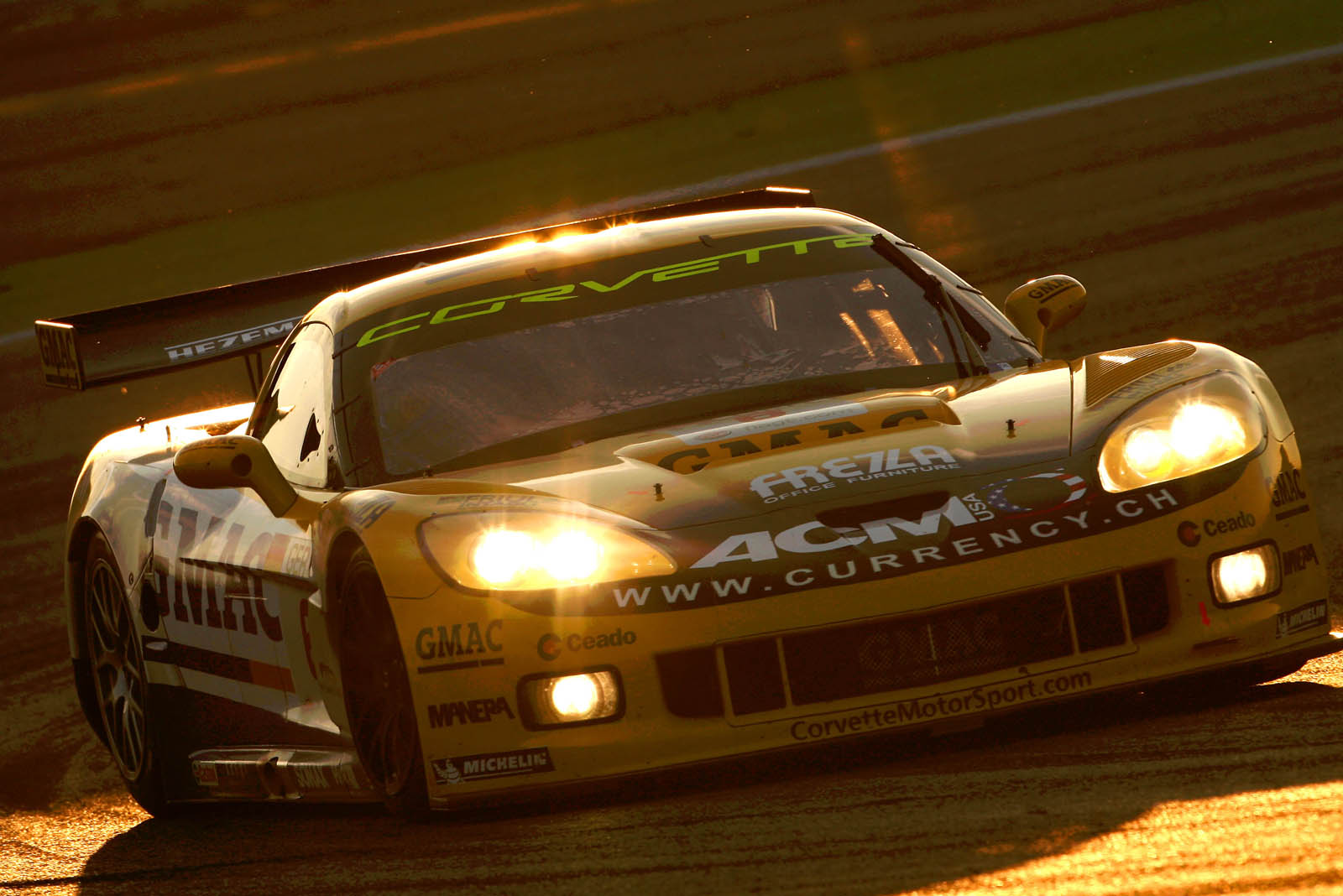 Corvette in Fia GT1 Race at Adria