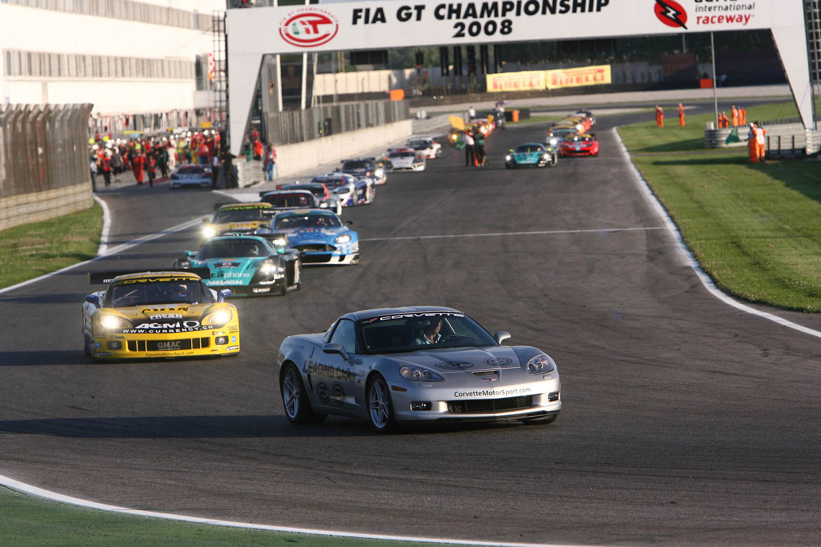 Corvette in Fia GT1 Race at Adria