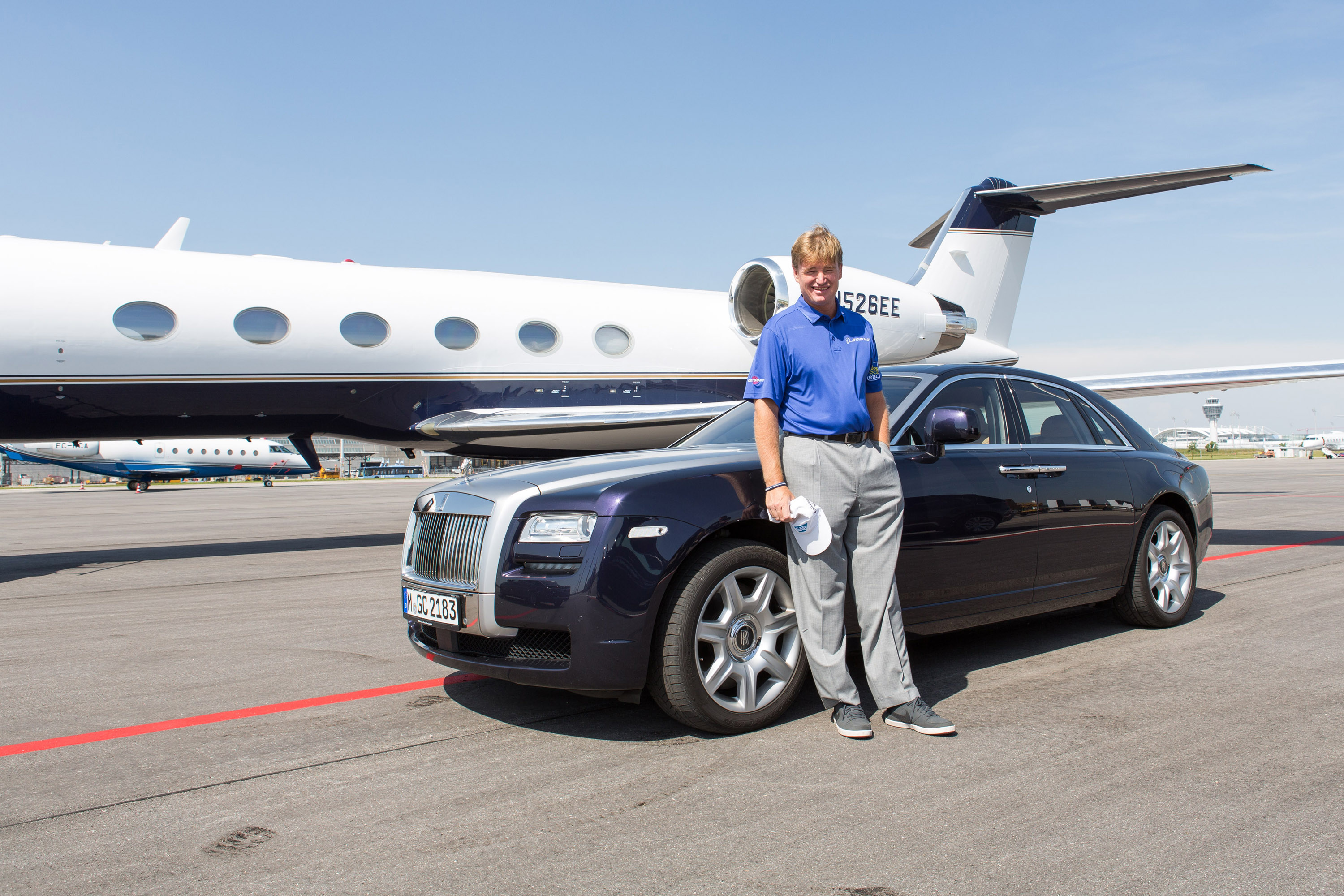 Ernie Els and Rolls-Royce Ghost