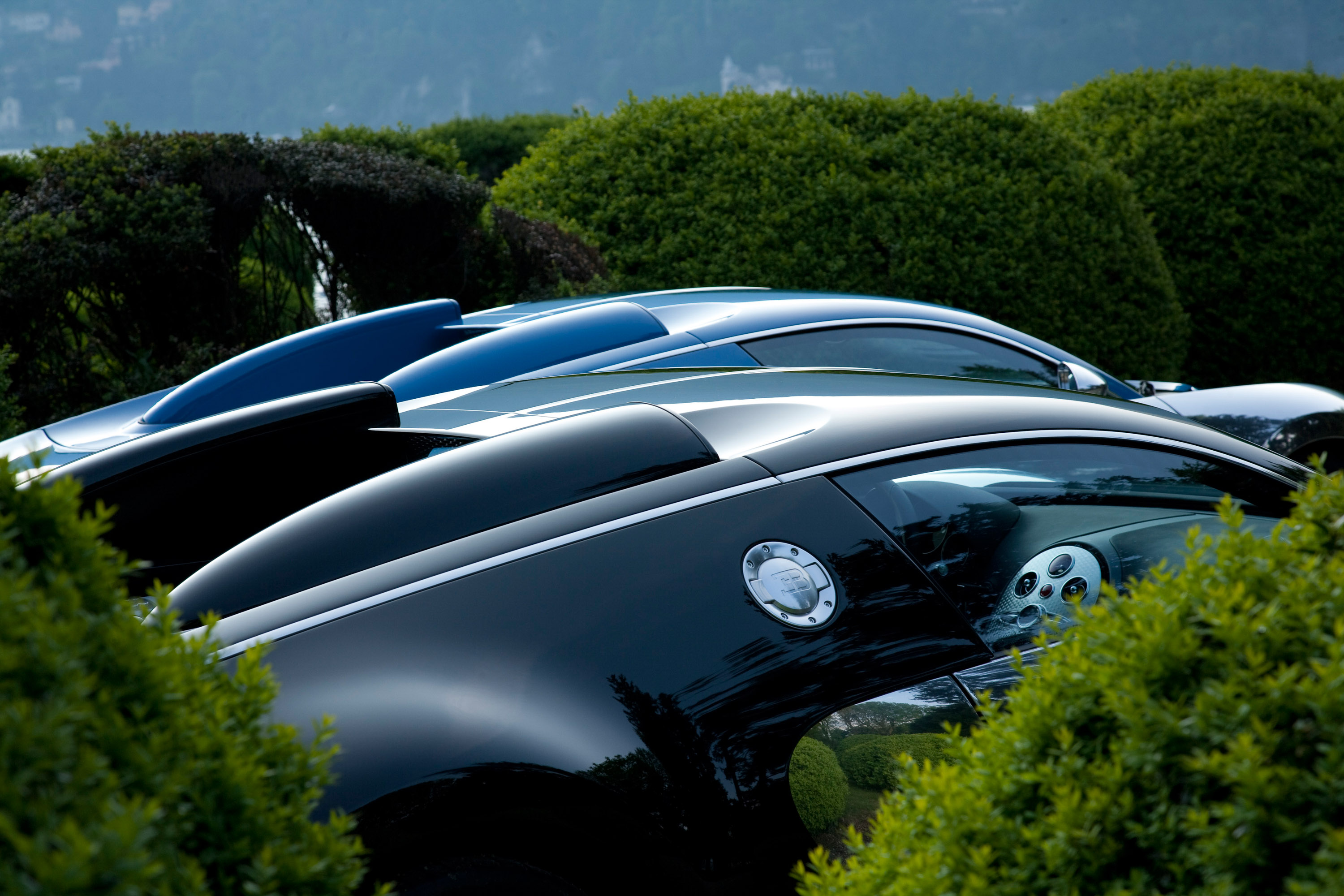 Bugatti Veyrons and Type 35 Grand Prix
