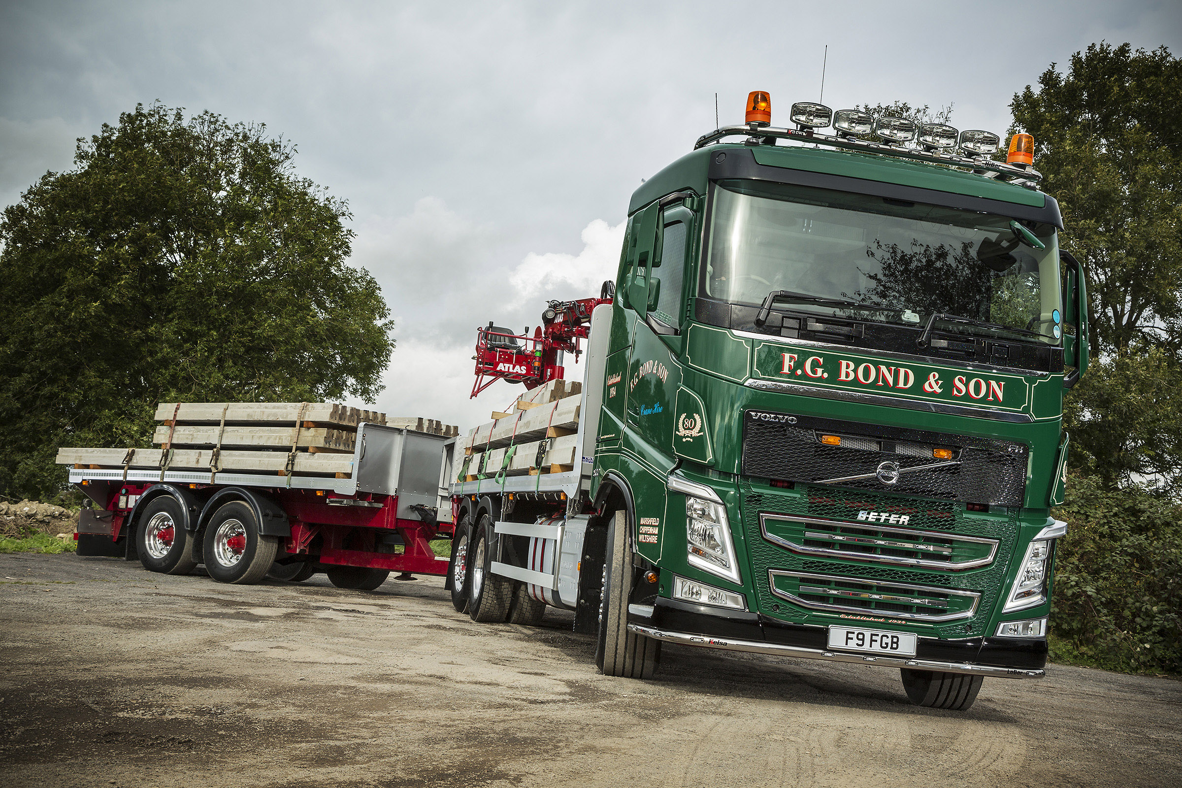 F G Bond and Son Volvo FH Drawbar Rigid