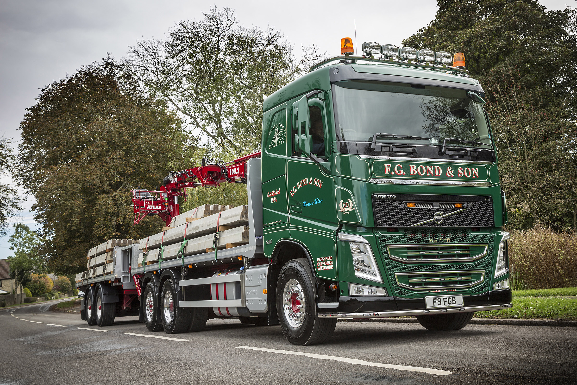 F G Bond and Son Volvo FH Drawbar Rigid