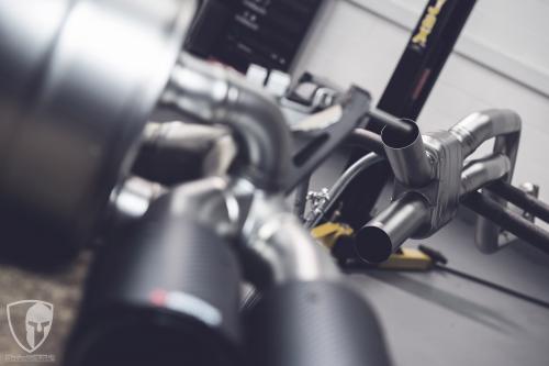 F82 BMW M4 Akrapovic Evolution Line Install (2014) - picture 17 of 18