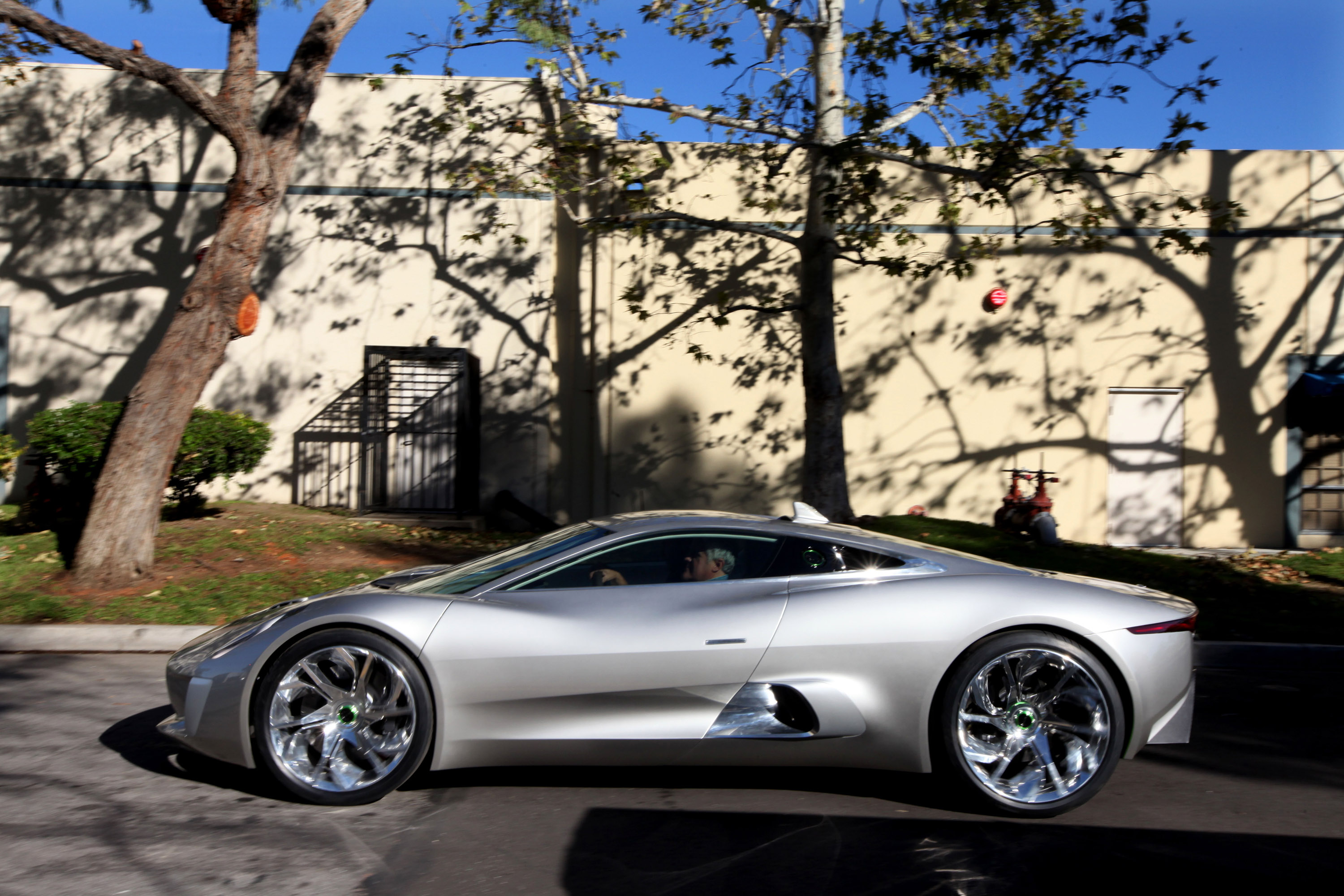 Jay Leno and Jaguar C-X75 Concept