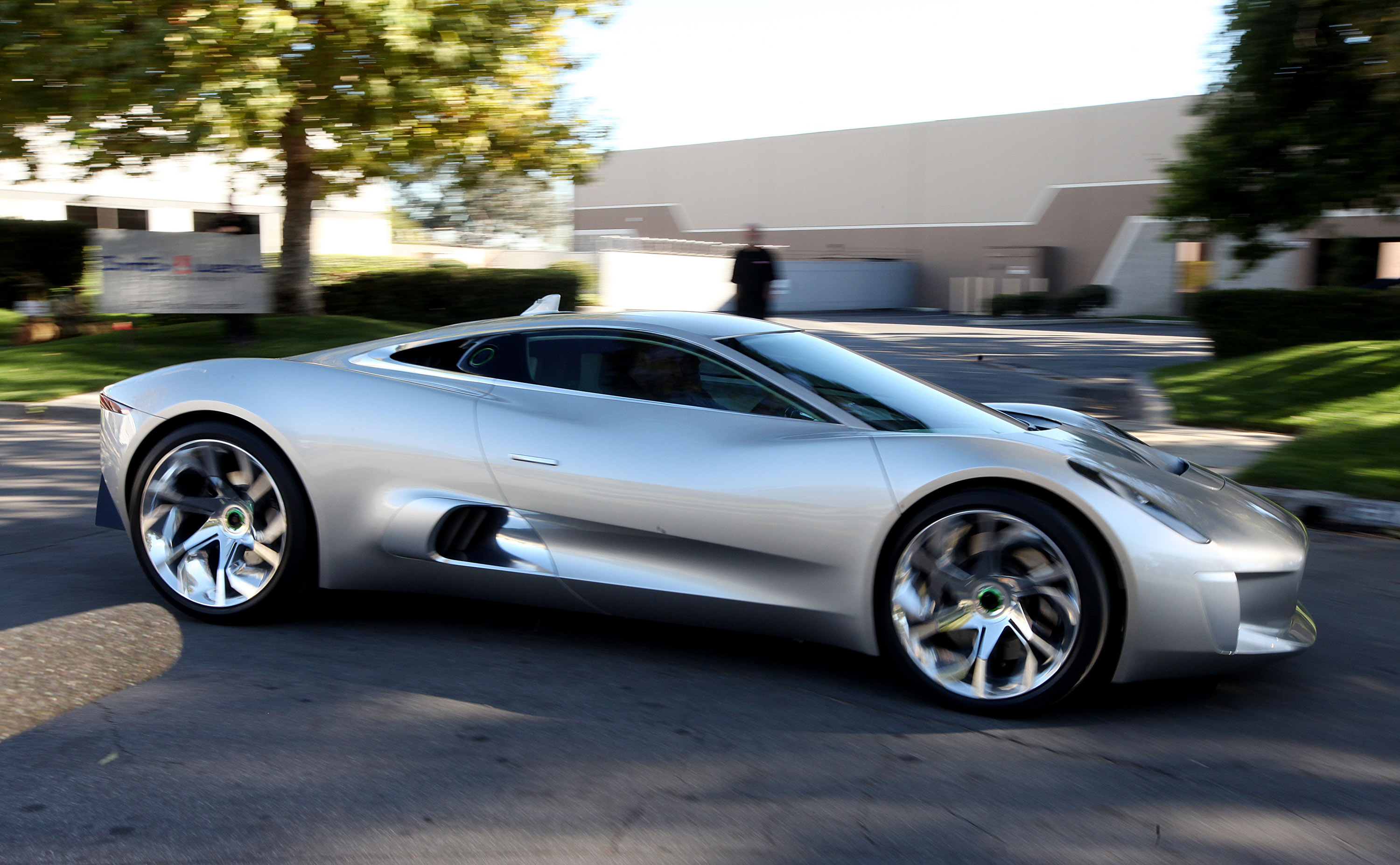 Jay Leno and Jaguar C-X75 Concept