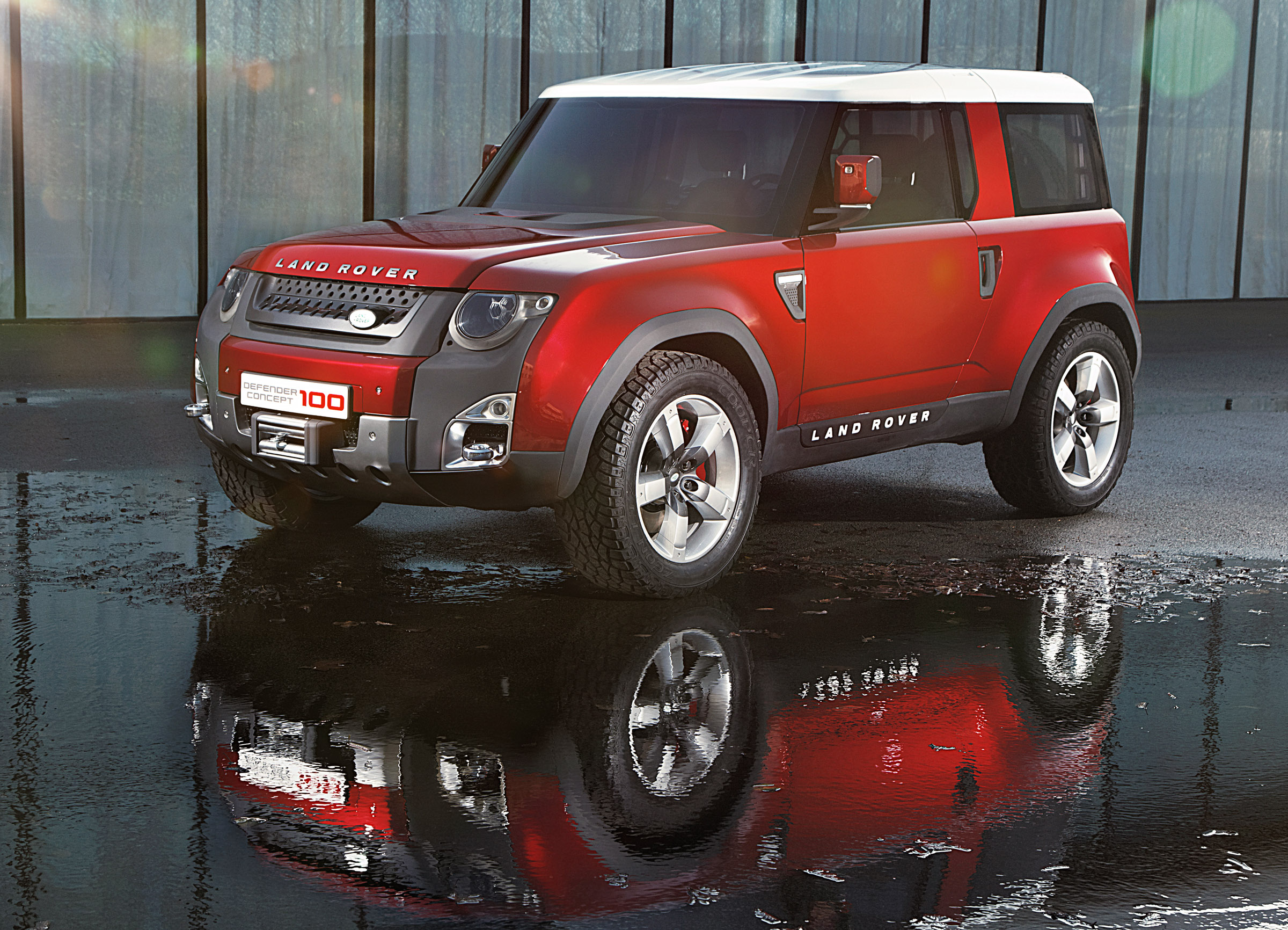 Defender красный. Land Rover dc100. Land Rover dc100 Concept. Ленд Ровер Дефендер 100. Ленд Ровер Дефендер красный.