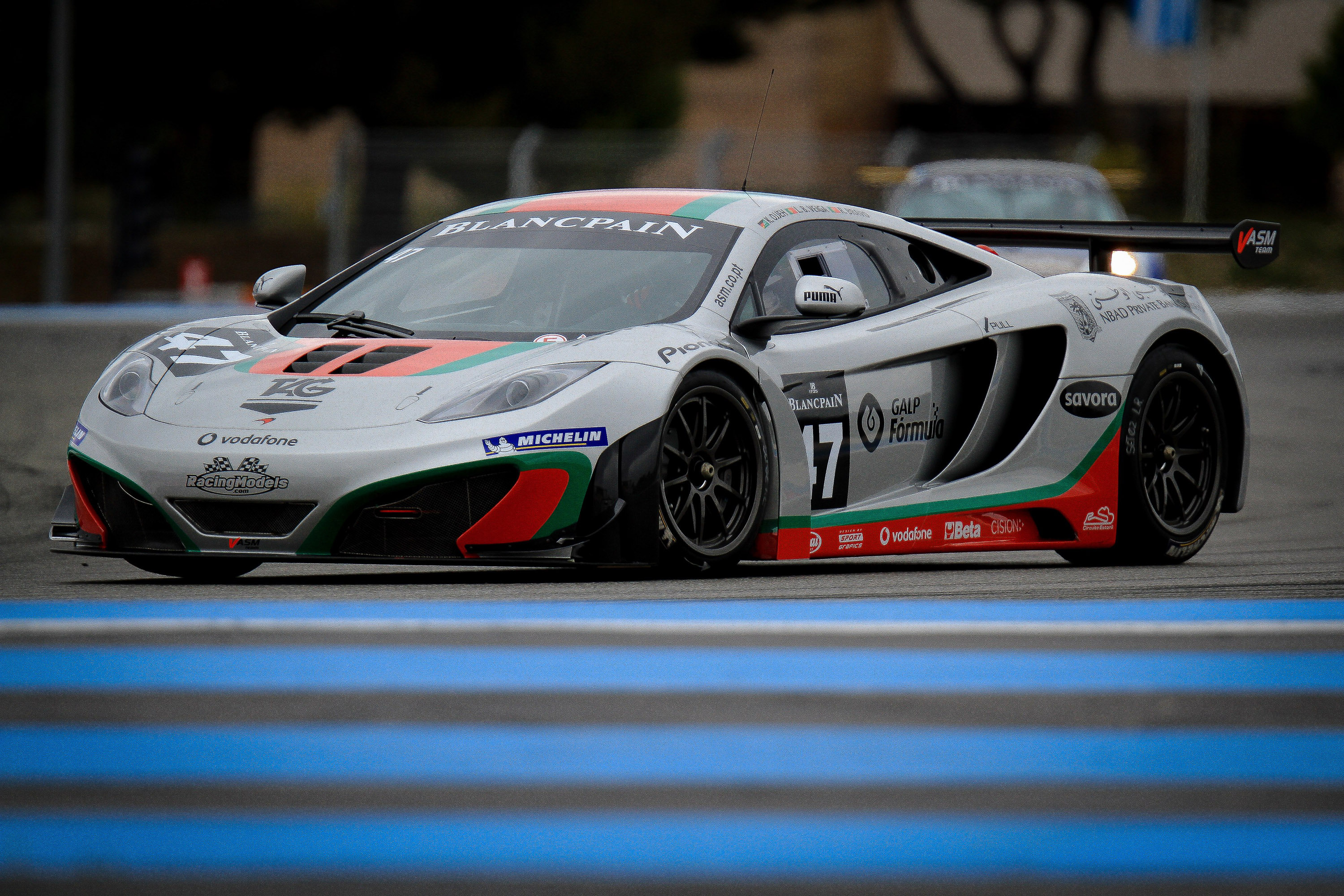 McLaren MP4-12C GT3 at the race track