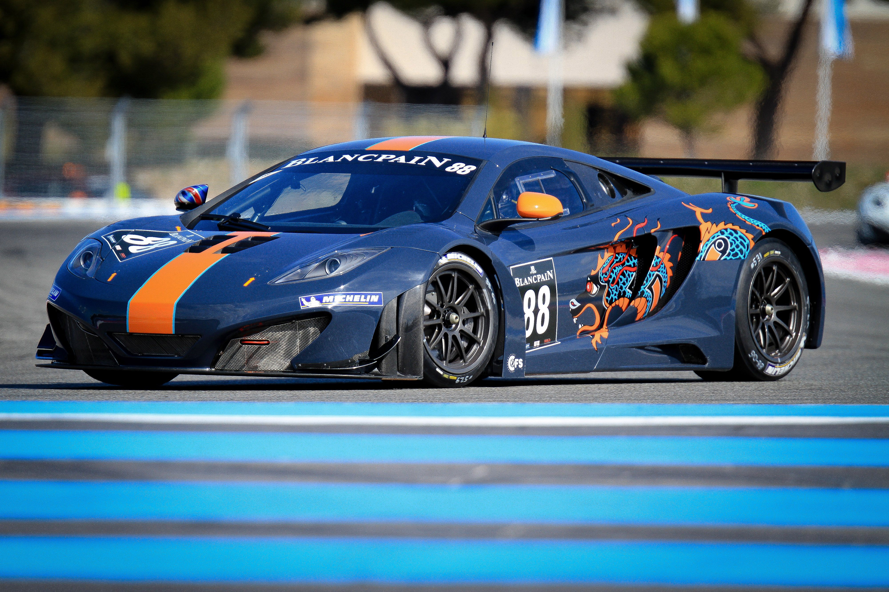 McLaren MP4-12C GT3 at the race track