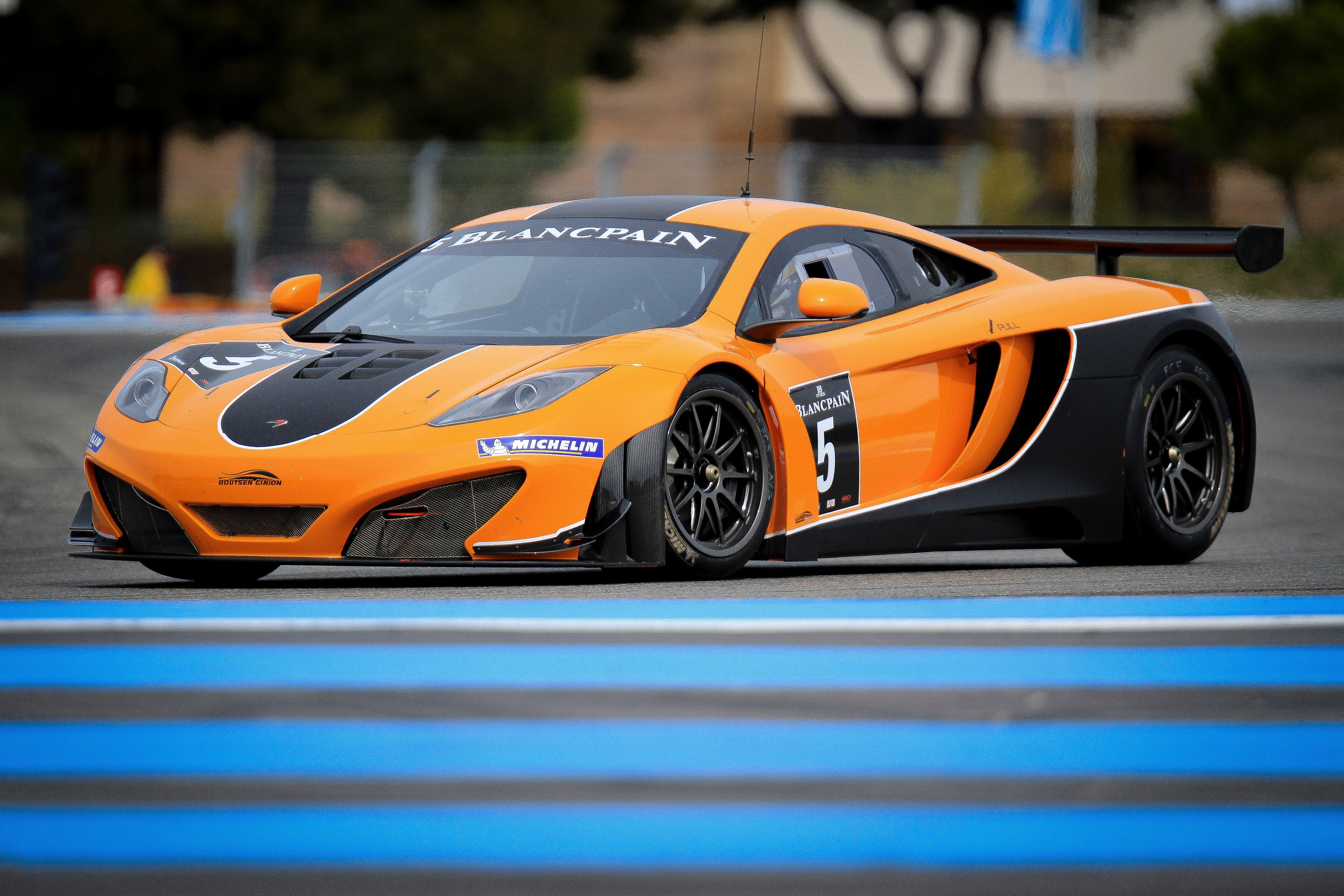 McLaren MP4-12C GT3 at the race track