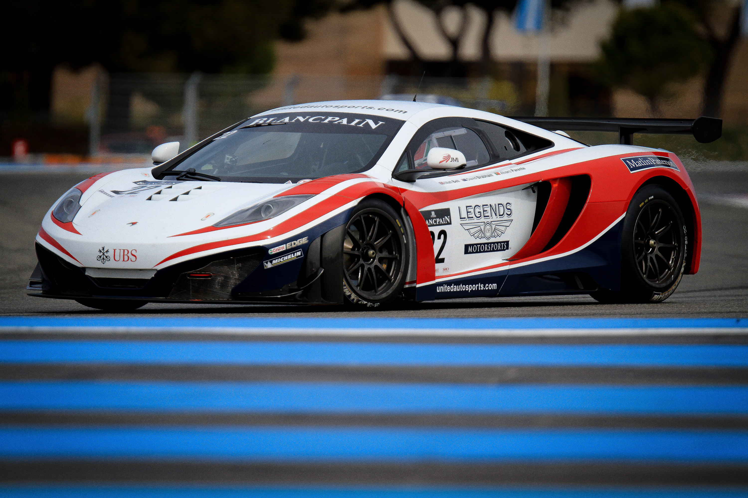 McLaren MP4-12C GT3 at the race track