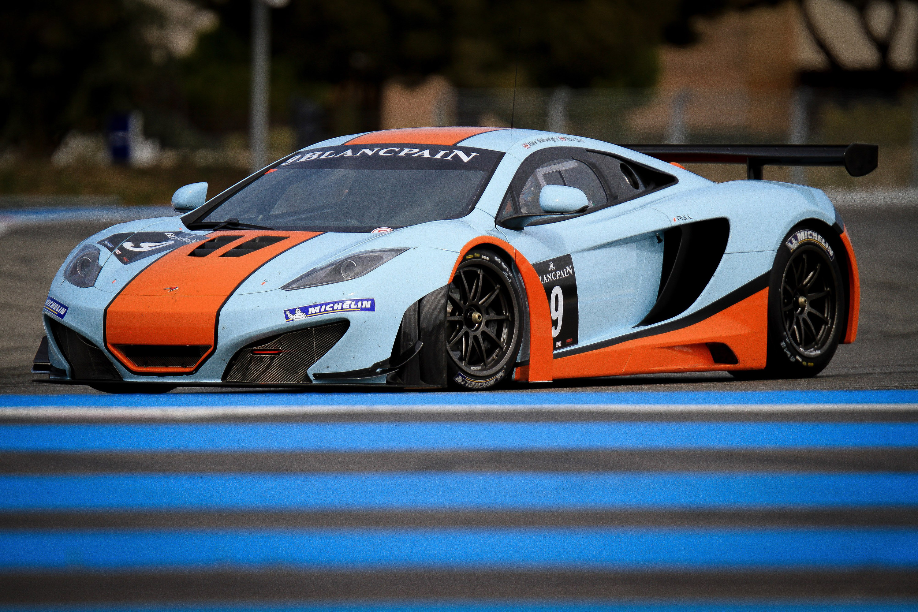 McLaren MP4-12C GT3 at the race track