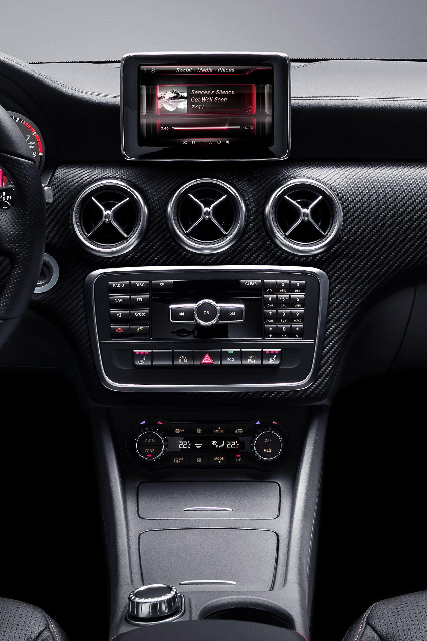 Mercedes-Benz iPhone on wheels - A-Class interior