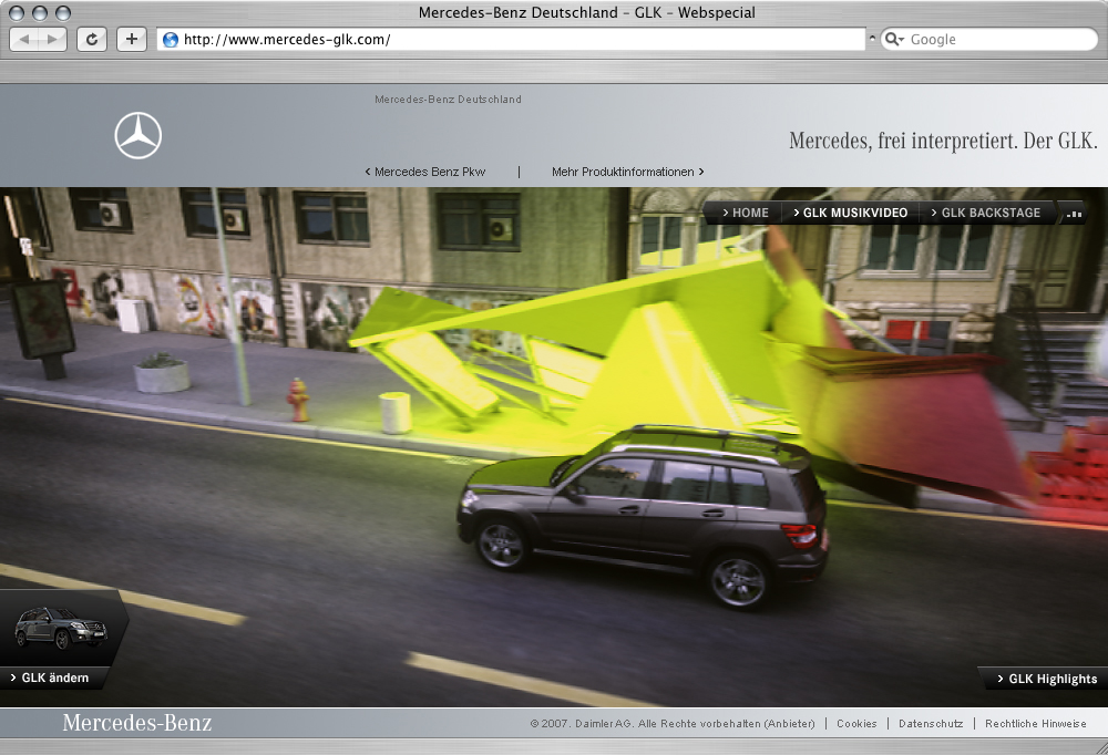 Mercedes Benz Presents an Interactive Web Special