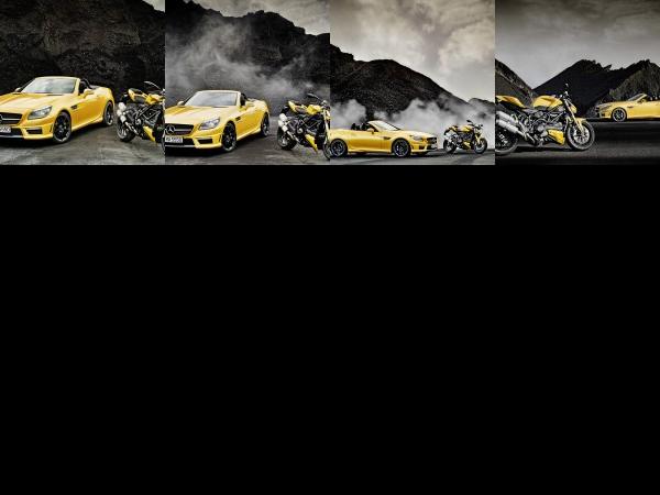 Mercedes-Benz SLK 55 AMG and Ducati Streetfighter 848 (2012) - picture 1 of 4