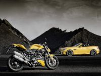 Mercedes-Benz SLK 55 AMG and Ducati Streetfighter 848 (2012)