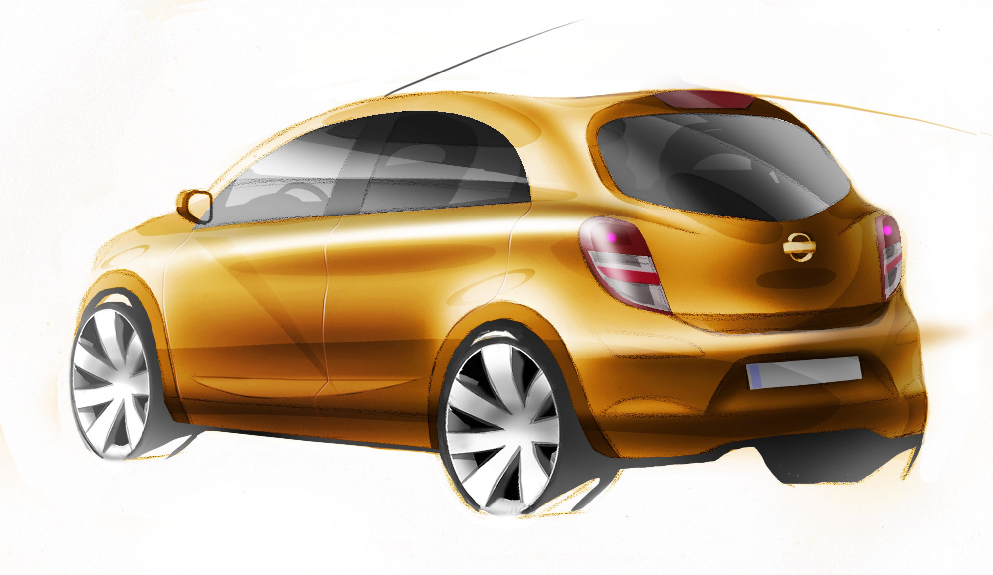 Nissan Global Compact Car sketches