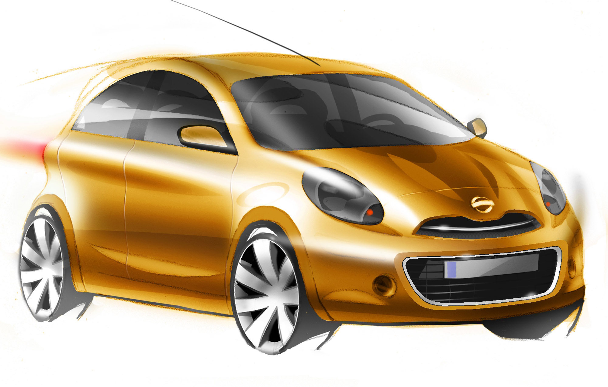 Nissan Global Compact Car sketches