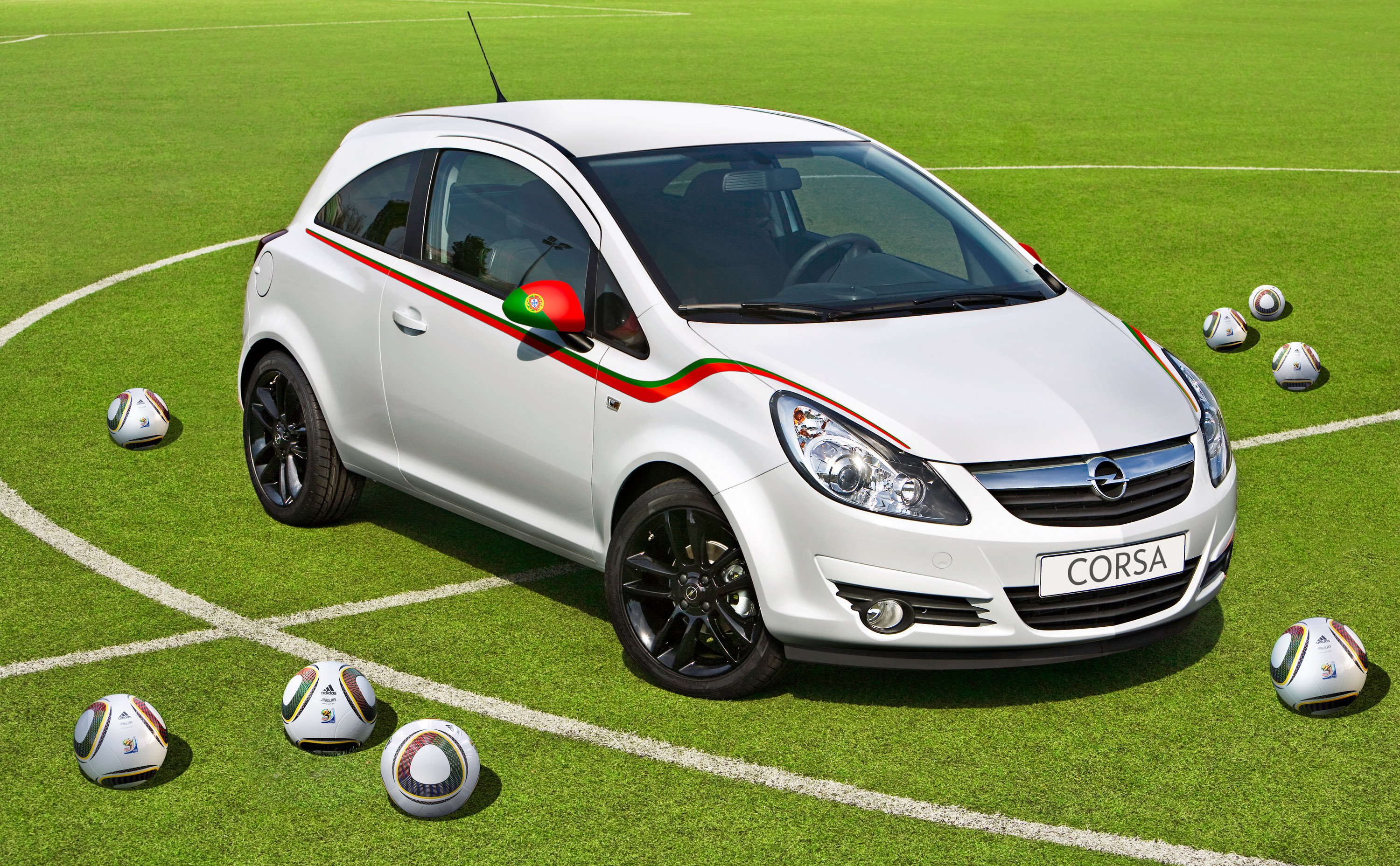 Opel Corsa World Cup Soccer Flag Packs