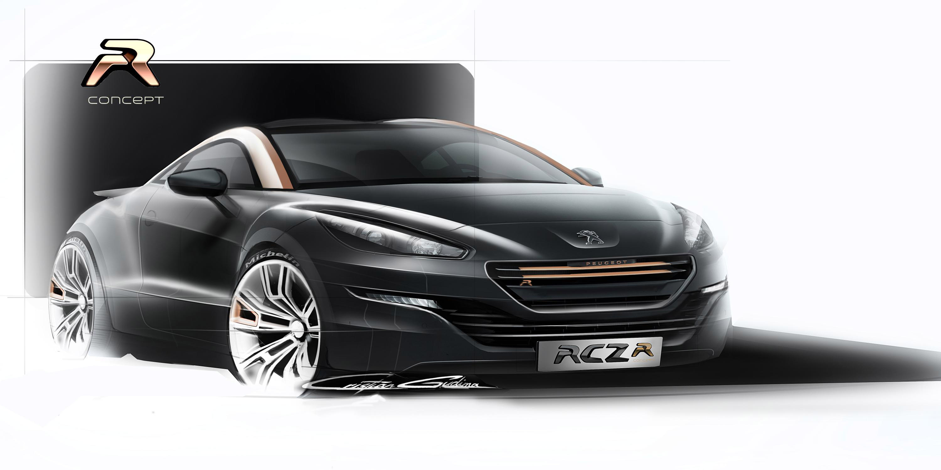 Peugeot RCZ R Concept Sketch