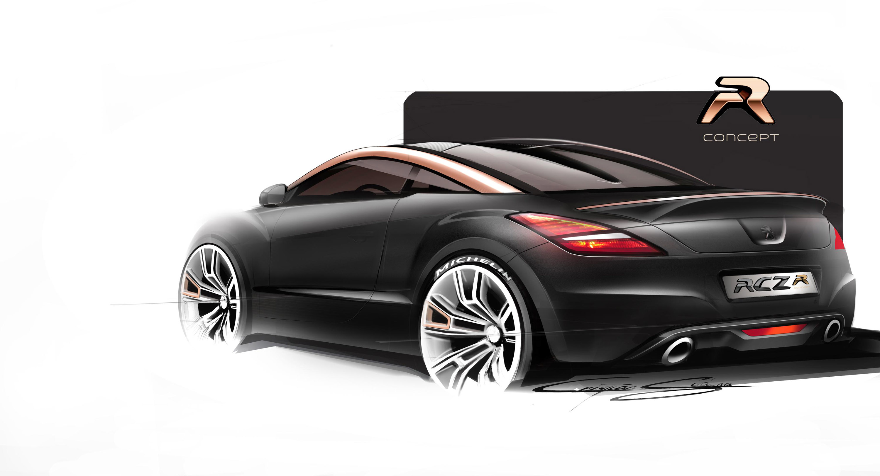 Peugeot RCZ R Concept Sketch