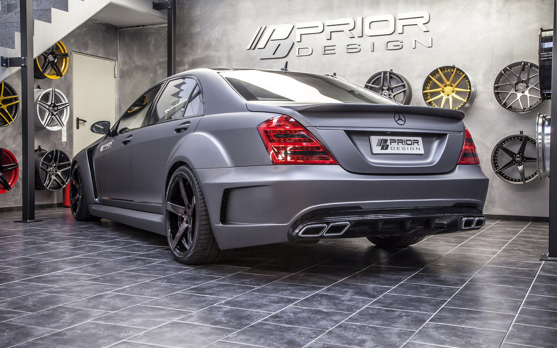 PRIOR-DESIGN Black Edition V3 Widebody Aero-Kit for MERCEDES S-Class W221