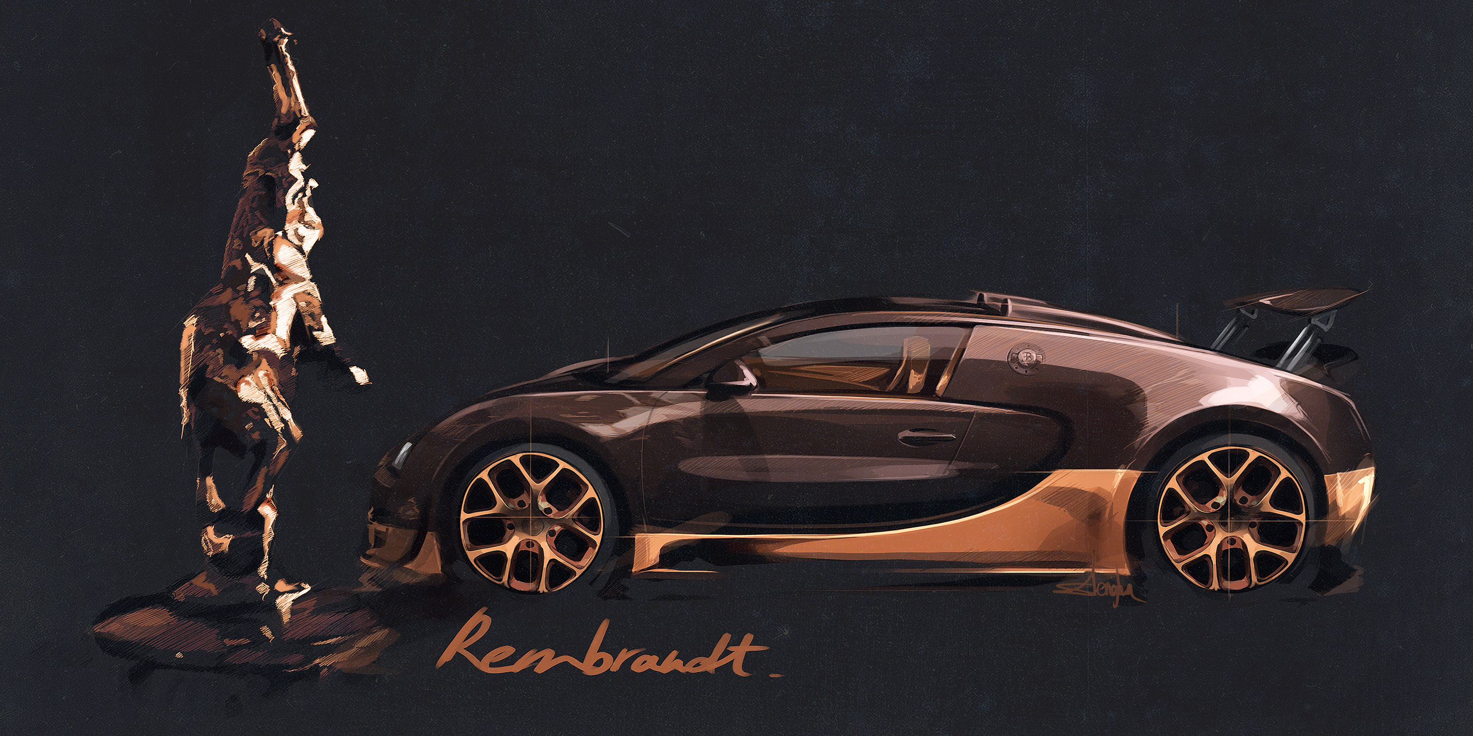 Rembrandt Bugatti Veyron Grand Sport Vitesse