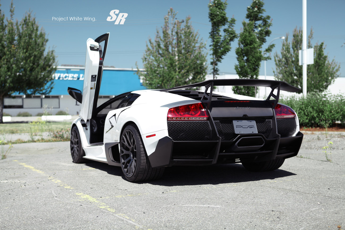 SR Auto White Wing Lamborghini Murcielago SV