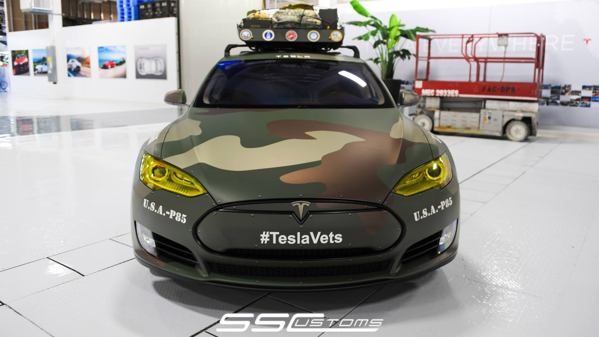 SS Customs Tesla Model S TeslaVets Project