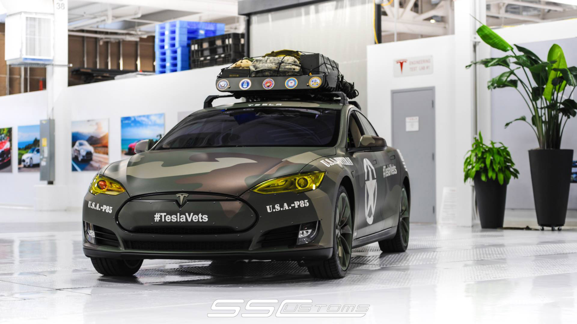 SS Customs Tesla Model S TeslaVets Project