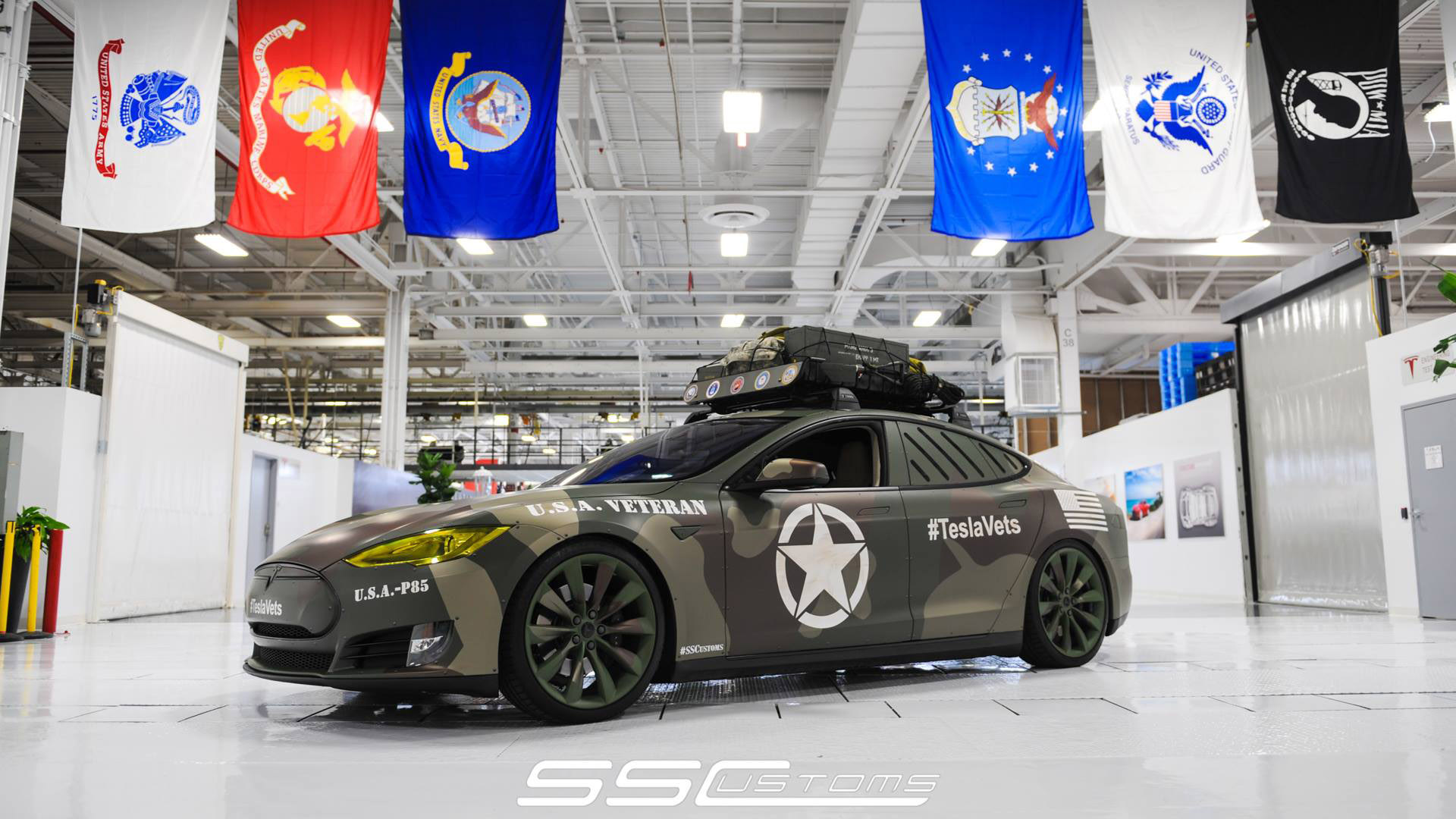 SS Customs Tesla Model S TeslaVets Project