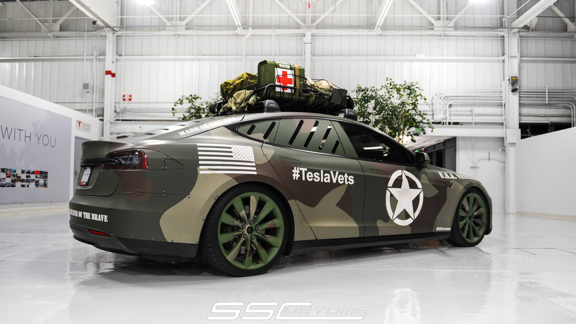 SS Customs Tesla Model S TeslaVets Project