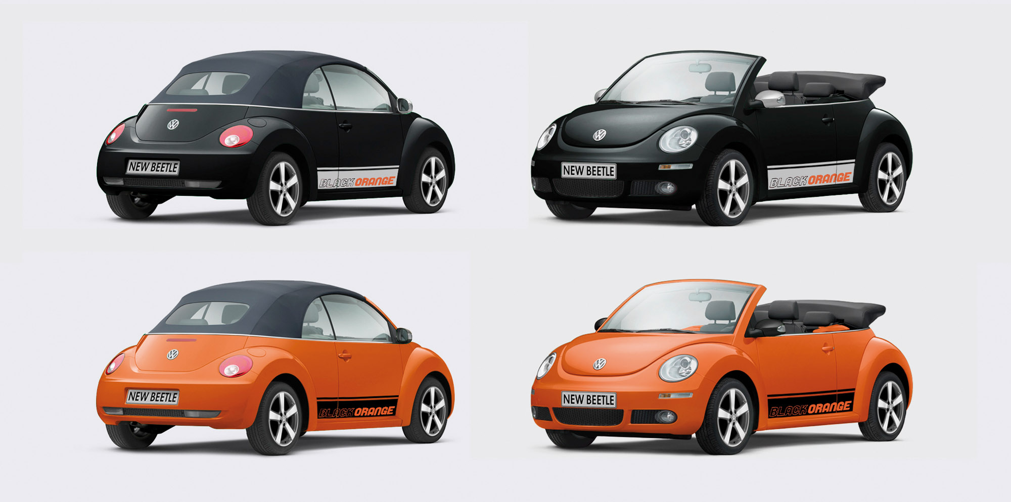 Volkswagen Beetle BlackOrange