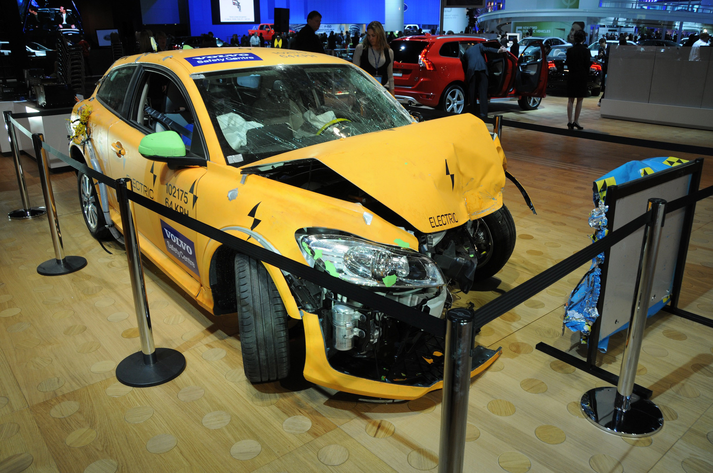 Volvo C30 Electric - crashed Detroit