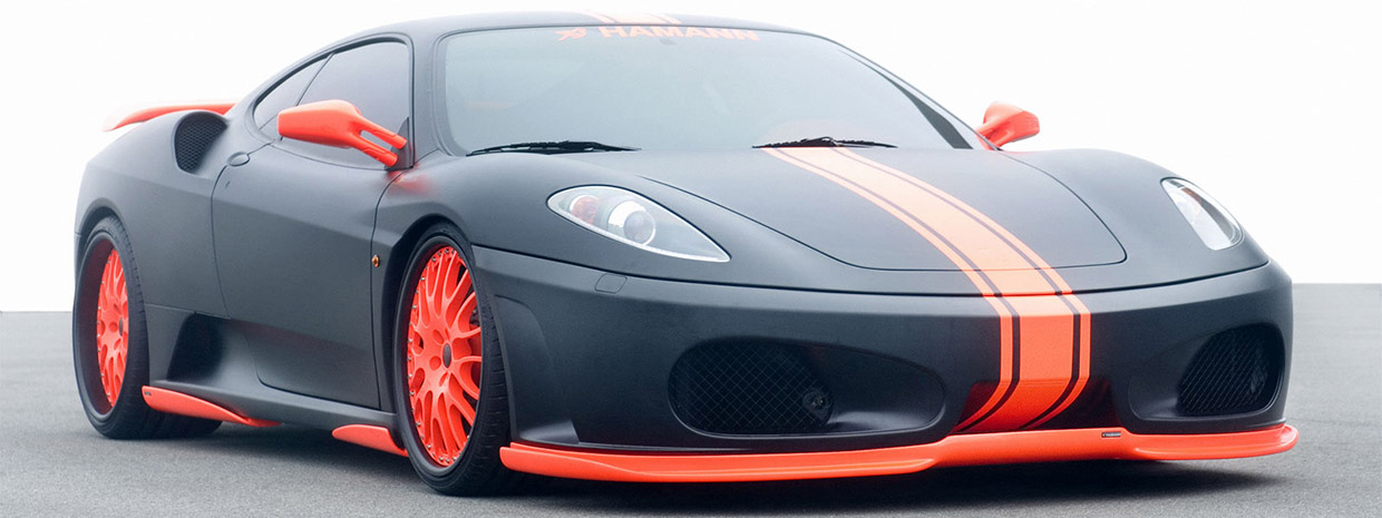 hamann ferrari f430 black miracle front