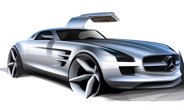 Mercedes-Benz SLS AMG Sketch