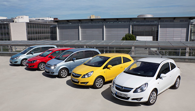 Opel's LPG powered range
