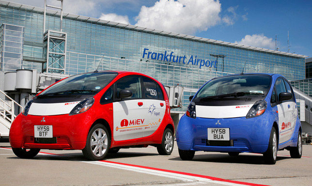 Mitsubishi i-MiEV at Frankfurt airport