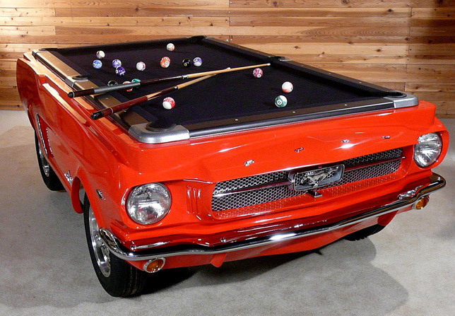 1965 Ford Mustang replica pool table