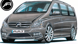 a.r.t tuning beutifies the mercedes-benz viano