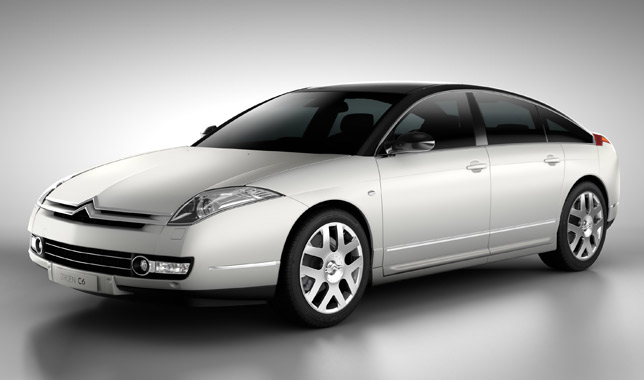 Citroen C6 Noir Blanc