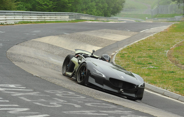 Peugeot EX1 at the Nurburgring Nordschleife